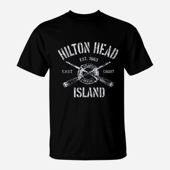 Hilton Head Island Vintage Nautical Boating T-Shirt - Seseable