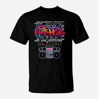 Hip Hop 80s Costume Party Outfit Gift Idea T-Shirt - Seseable