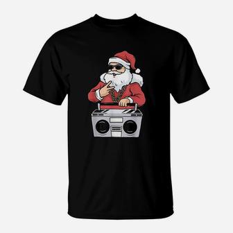 Hip Hop Santa Claus Christmas T-Shirt - Seseable