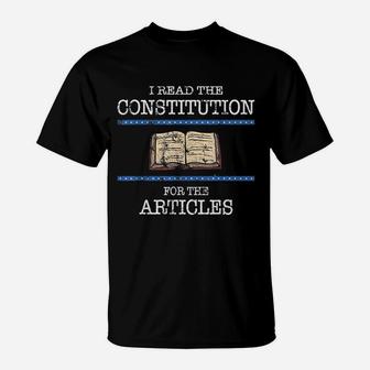History Teachers Read The Constitution Distressed Funny T-Shirt - Seseable