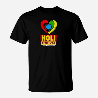 Holi Festival Official Merch T-Shirt - Seseable