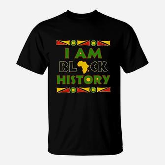 I Am Black History Hoodie Africa Pride Black History Month T-Shirt - Seseable