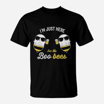 I Am Just Here For The Boo Bees Ghost Funny T-Shirt - Seseable