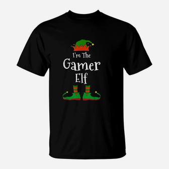 I Am The Gamer Elf Family Matching Funny Christmas Group Gift T-Shirt - Seseable