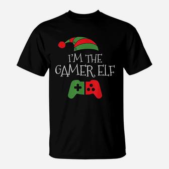 I Am The Gamer Elf Matching Family Funny Christmas T-Shirt - Seseable