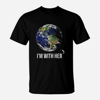 I Am With Her Mother Earth T-Shirt - Seseable