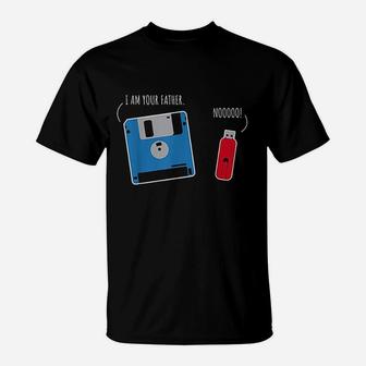 I Am Your Father Nooo Programming Conversation T-Shirt - Seseable
