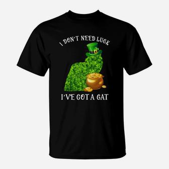 I Do Not Need Luck I Have Got A Himalayan Shamrock St Patricks Day Cat Lovers T-Shirt - Seseable