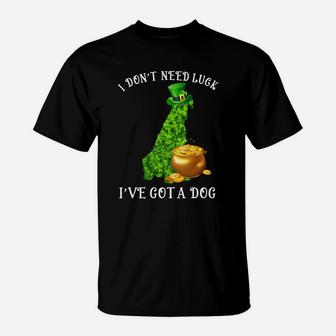 I Do Not Need Luck I Have Got An Airedale Terrier Shamrock St Patricks Day Dog Lovers T-Shirt - Seseable