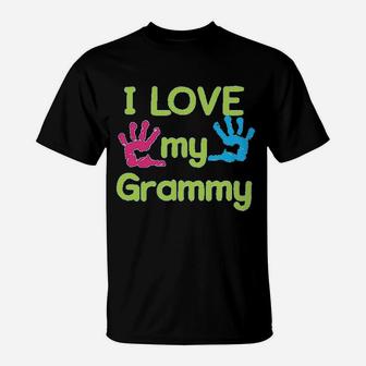 I Love My Grammy Grandmother Grandma T-Shirt - Seseable
