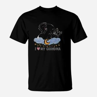 I Love My Grandma Elephant Family T-Shirt - Seseable