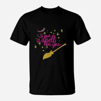 I Put A Spell On You Sisters Halloween T-Shirt - Seseable
