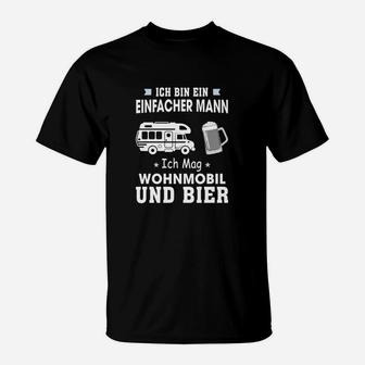 Ich Bin Ein Einfacher Camping T-Shirt - Seseable