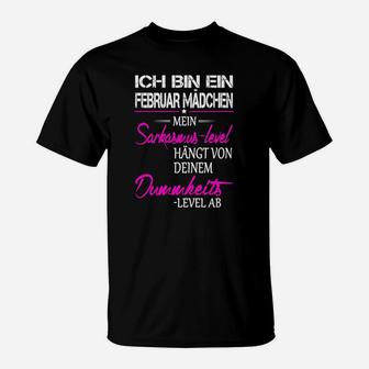 Ich Bin Ein Februar Mädchen T-Shirt - Seseable