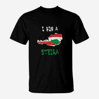 Ich bin ein Steira T-Shirt, Steiermark Österreich Design in Schwarz - Seseable