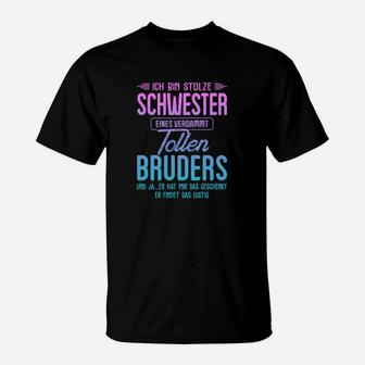 Ich Bin Stolze Schwester T-Shirt - Seseable