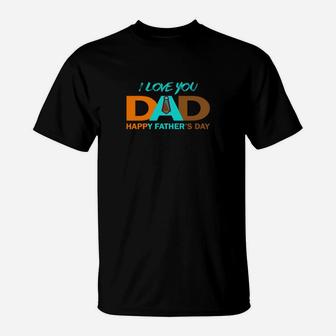 Ich Liebe Dich Papa Vatertag Geschenk T-Shirt - Seseable