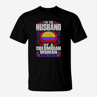 Im Colombian Woman Husband T-shirt T-Shirt - Seseable