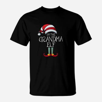 Im The Grandma Elf Family Matching Christmas Gift T-Shirt - Seseable
