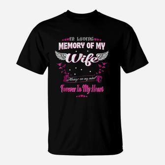 In Loving Memory Of My Wife My Wife Lives In Heaven T-Shirt - Seseable
