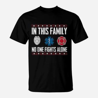 In This Family No One Fights Alone T-Shirt - Seseable