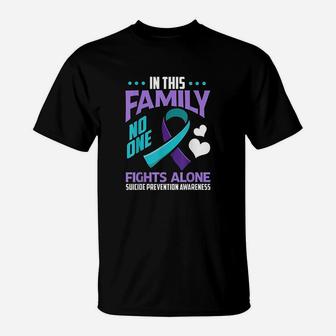 In This Family No One Fights Alone T-Shirt | Seseable CA