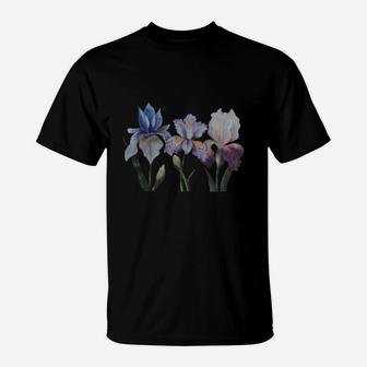 Iris Flowers Outdoors Collection Iris Flowers T-Shirt - Seseable