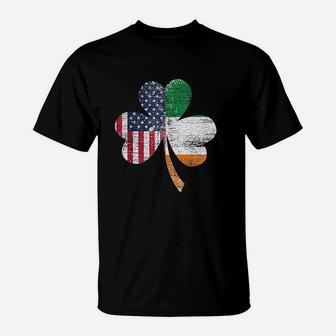 Irish Us Flag Ireland Usa Pride St Patricks Day T-Shirt - Seseable