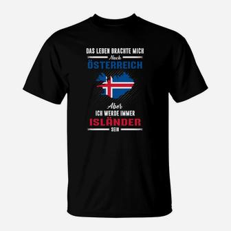 Island Das Leben Brachte Mich  T-Shirt - Seseable