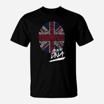 It Is In My Dna Britain Baby Proud Country Flag T-Shirt - Seseable