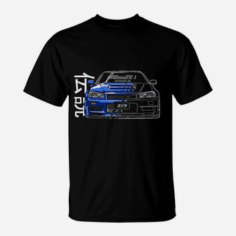 Jdm Legend Retro Gaming Racecar Tuning Car T-Shirt - Seseable