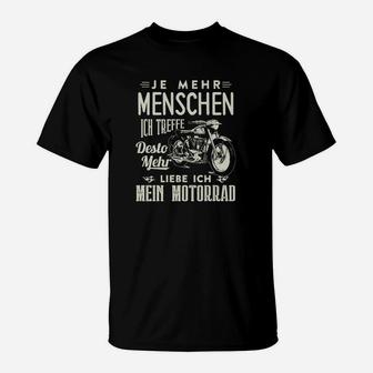 Je Mehr Menschen Ich Treffe T-Shirt - Seseable