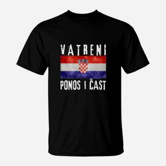 Jetzt Vatreni Stolz Und Ehre Hrvatska T-Shirt - Seseable