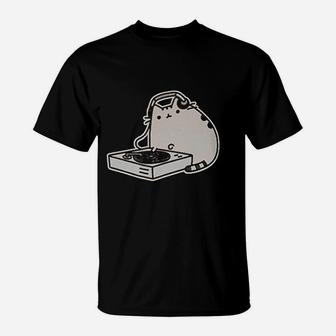Kawaii The Cat Dj Chubby T-Shirt - Seseable