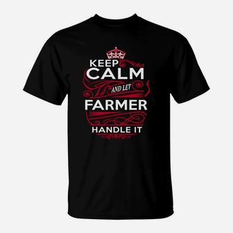Keep Calm And Let Farmer Handle It - Farmer Tee Shirt, Farmer Shirt, Farmer Hoodie, Farmer Family, Farmer Tee, Farmer Name, Farmer Kid, Farmer Sweatshirt T-Shirt - Seseable