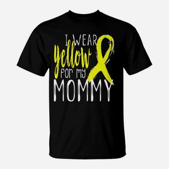 Kids I Wear Yellow Ribbon For My Mommy Kids Youth T-Shirt - Seseable