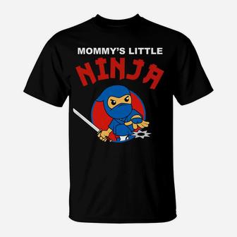 Kids Ninja Mommys Little Ninja Boys Girls Martial Arts T-Shirt - Seseable
