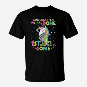 Kindergarten Graduation Magical Unicorn Gift T-Shirt - Seseable
