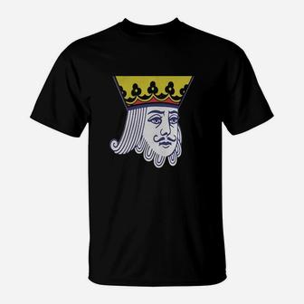King Of Spades Tshirt Face Cards Playing Cards Clo T-Shirt - Seseable