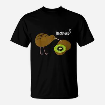 Kiwi Bird And Kiwi Mama Funny Animal Lover Gift Kiwi Lover T-Shirt - Seseable