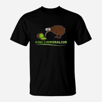 Kiwi Bird T-shirt - Kiwi Cannibalism T-Shirt - Seseable