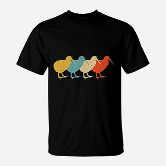 Kiwi Vintage Retro Bird Animal Lover 60s 70s Gift T-Shirt - Seseable