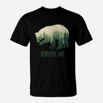 Kodiak Bear Southeast Alaska Tongass Wildlife T-Shirt - Seseable