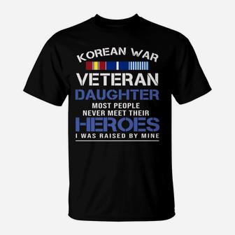 Korean War Veteran Daughter T-shirt Gift For Daughter T-Shirt - Seseable