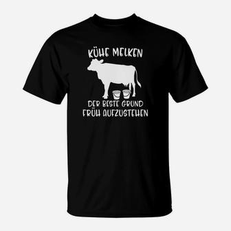 Landwirtschaft Kühe Melken T-Shirt - Seseable