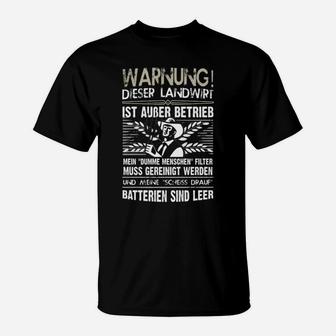 Landwirtschaft Landwirt Außer Betrieb T-Shirt - Seseable