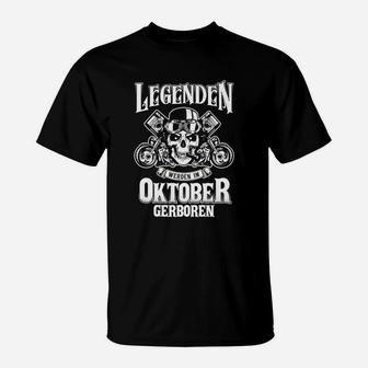 Legenden Werden Im Oktober T-Shirt - Seseable