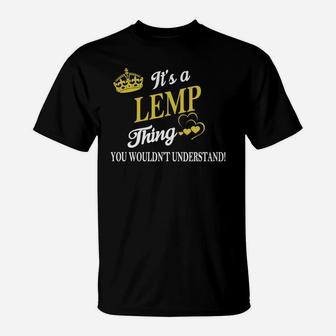 Lemp Shirts - It's A Lemp Thing You Wouldn't Understand Name Shirts T-Shirt - Seseable