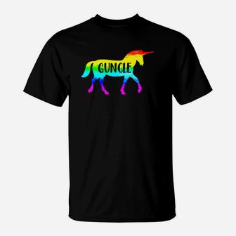 Lgbt Proud Guncle Unicorn Shirth T-Shirt - Seseable