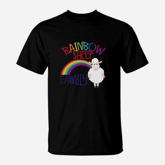 Lgbtq Pride Rainbow Sheep Of Family Gay Allies Gift T-Shirt - Seseable